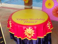 Sunshine Birthday theme Table covers