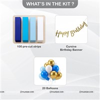 Blue Loop Birthday bunting kit
