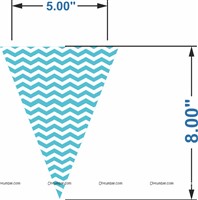 Blue Triangle bunting(10 ft )