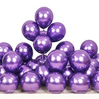 Purple Chrome Balloons (Pack of 10)