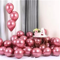 Rose Pink Chrome Balloons (Pack of 10)
