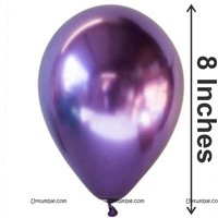 Purple Chrome Balloons (Pack of 10)