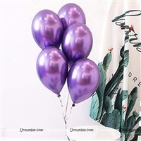Purple Chrome Balloons (Pack of 10)