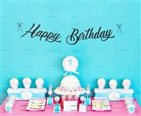 Black Happy Birthday Banner