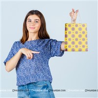 Indian Motif printed Gift Bag (Pack of 4)