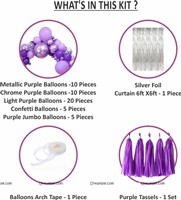 Purple theme Foil Curtain Kit