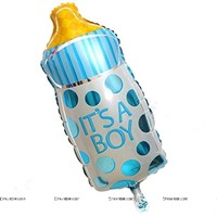 Blue Feeding Bottle Balloon