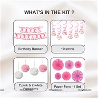Pink Paperfan Butterfly swrils kit