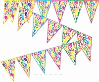 Alphabet Theme  Triangle Bunting 