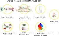 Alphabet Theme Paper Fans Kit 