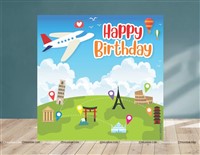 Around the World - Travel/Holiday Theme Backdrop