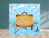 Around the World - Travel/Holiday Theme Backdrop