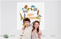 Around the World - Travel/Holiday Theme Backdrop