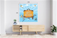 Around the World - Travel/Holiday Theme Backdrop