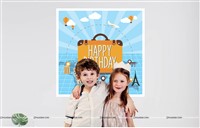 Around the World - Travel/Holiday Theme Backdrop