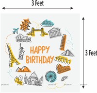 Around the World - Travel/Holiday Theme Backdrop Kit