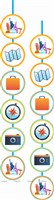 Around the World - Travel/Holiday Banner & Dangler Kit (Pack of 24 pcs)
