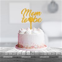 Mom To Be Topper (Gold)