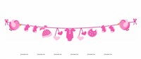 Welcome Door Bunting (Pink)