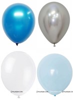 Blue Cradle Ceremony Backdrop Banner Kit (Pack of 66 pcs)