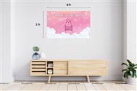 Cradle Ceremony Backdrop (Pink) 4ft x 2ft