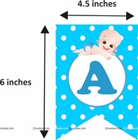 Baby Boy Cradle Ceremony Paper Fans Kit 