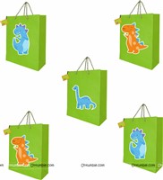 Dinosaur Party Bags Green Color 