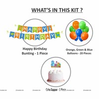 Dinosaur Theme Bunting , Topper and Balloons 