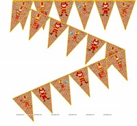 Fireman theme Flag Banner / Buntings