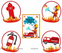 Fireman Foil Curtain Kit (Pack of 109 pcs)
