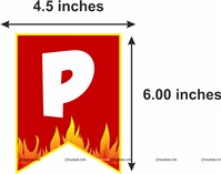 Fireman Foil Curtain Kit (Pack of 109 pcs)