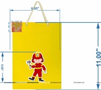 Fireman theme birthday | Firetruck party Gift Bags 