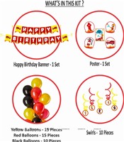 Fireman  Swirls Party Kit