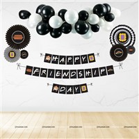 Friendship Day Black Decor Kit With Props