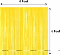 Haldi Foil Balloon and Paper Fan Curtain Kit with Photo Props