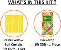 Haldi Foil Kit Indian Motif Backdrop