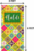Haldi Foil Kit Indian Motif Backdrop