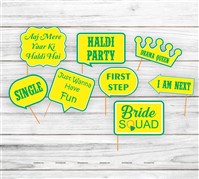 Haldi Party Photo Props 