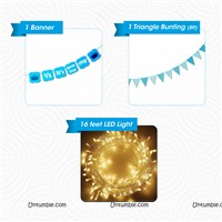 Half Birthday Blue Serial Lights Kit