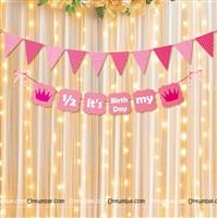 Half Birthday Pink Serial Lights Kit