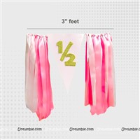 High Chair Decor for Girls Half Birthday