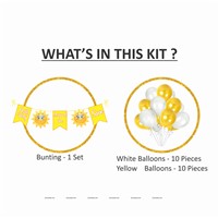 Sunshine Half Birthday Balloon Banner Kit for Six Month Babies