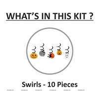 Halloween swirl danglers