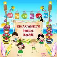 Hawaiian Party theme Backdrop