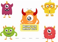 Monster Theme Paper Fan kit