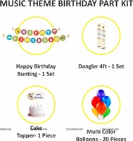Music Banner & Dangler Kit (Pack of 24 pcs)