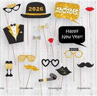 2026 New Year photo props