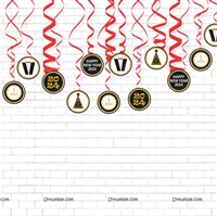 New Year Party Swirls