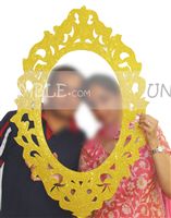 Photo booth golden frame