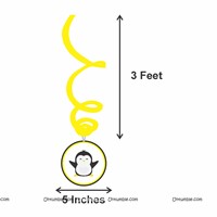 Penquin Theme Swirls Cup Cake Toppers Kit